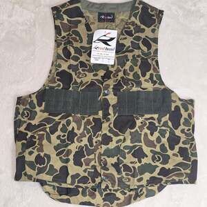 NWT RedHead Blue Bill Vest Duck Camo Rubberized Game Bag Vintage HongKong Size L